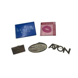 Avon Collectible Pins 5 Unique Designs Breast Cancer Las Vegas Talk Vintage